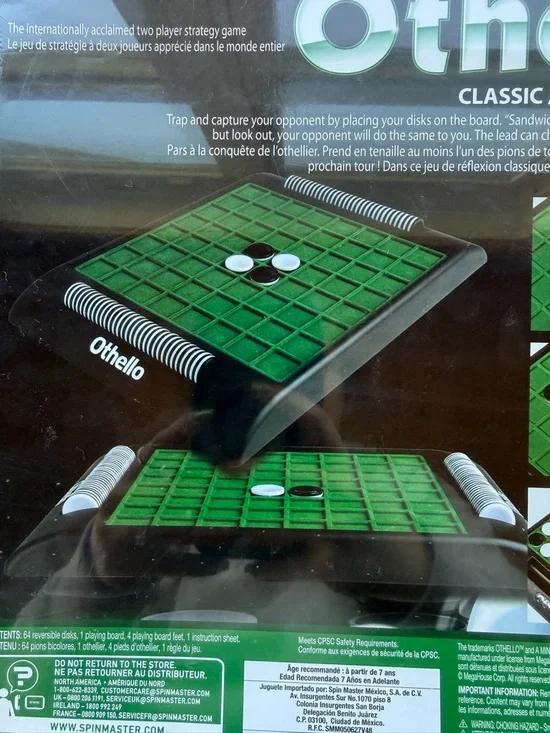 Othello Classic by Spin Master NWT Board Game 2 Players Ages 7+ - Picture 3 of 3